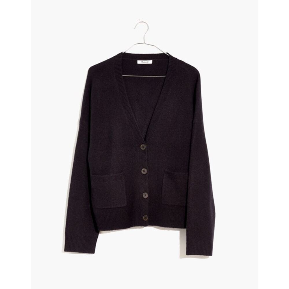 Madewell | Black Short Kent Ex-Boyfriend Cardigan Sweater | Size XS